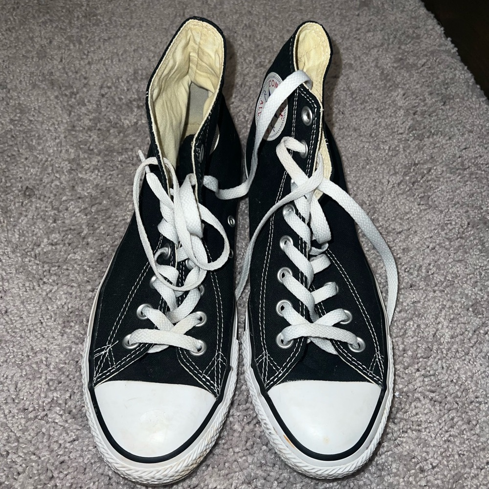 Converse Black and White High-Top Sneakers